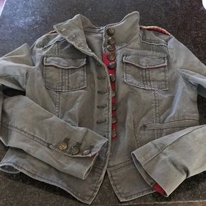 Free People grey sergeant peppers jacket